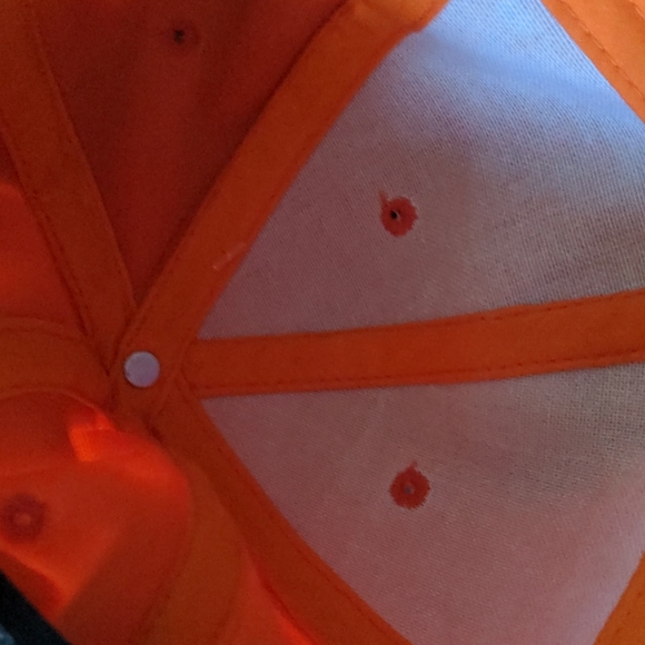 Buda Bean Orange Plush Size Free Hat Made in Korea - Picture 6 of 6